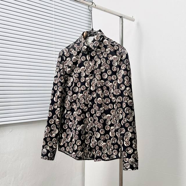 Dolce&Gabban* All-over coin and portrait print shirt Size: M-3Xl