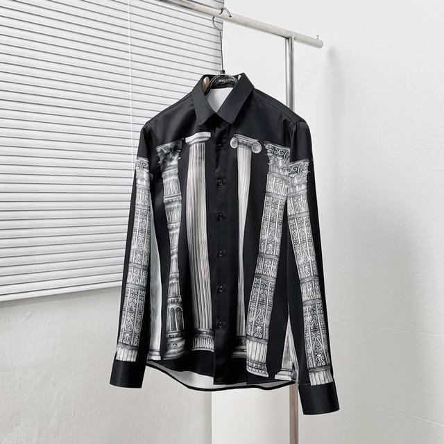 Dolce&Gabban* all-over Roman column print shirt Size: M-3Xl