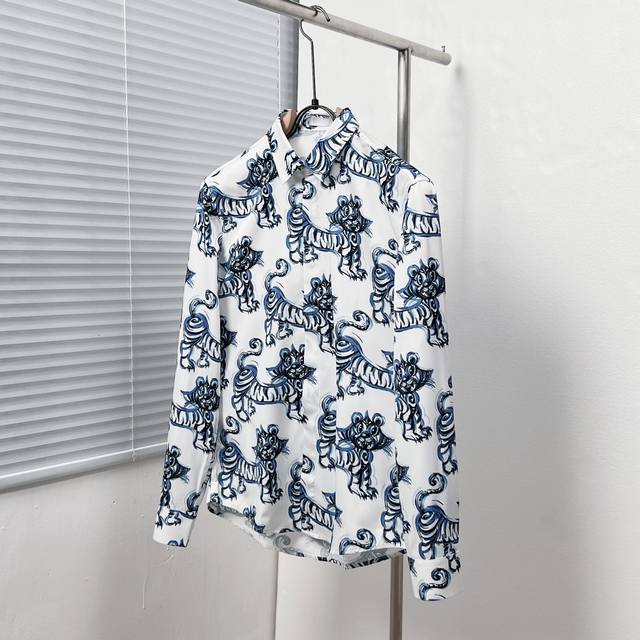 Dio* Dior painted tiger print shirt Size: M-3Xl