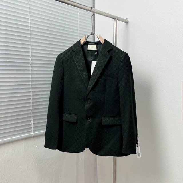 Gucc* Gucci Double G full jacquard suit Size: 48.50.52.54.56.58 Color: Khaki Bla