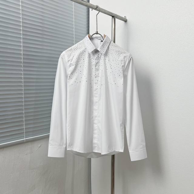 Givench* Givenchy gradient hot diamond design shirt Size: M-3Xl Color: Black and