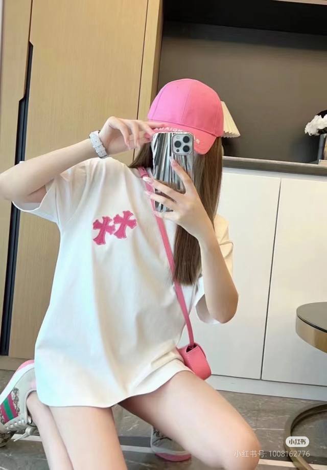 Style number: 8810 Color: black, white, pink Ch Chrome Hearts 2025Ss spring and