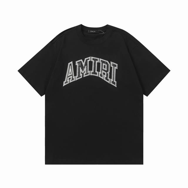 Style number: T016 Amiri 2025Ss new spring and summer pure cotton 280G double ya