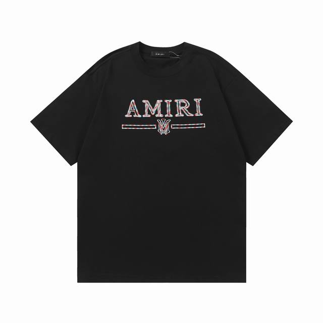 Style number: T022 Amiri 2025Ss new spring and summer pure cotton 280G double ya