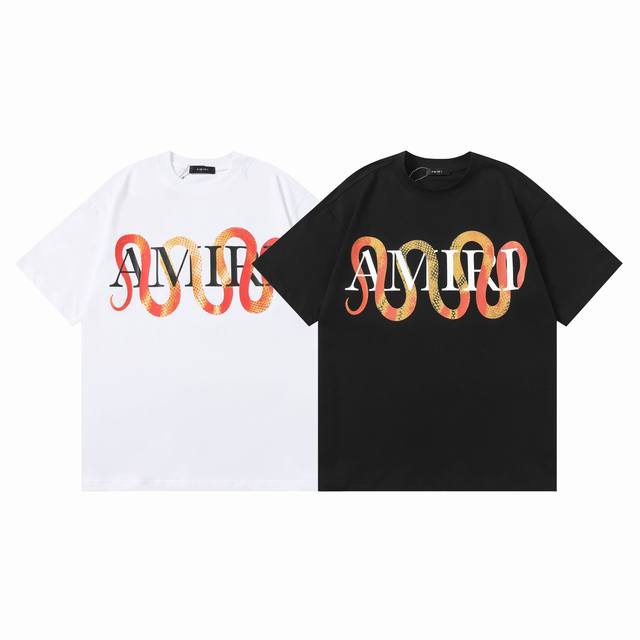 Style number: T001 Amiri 2025Ss new spring and summer pure cotton 280G double ya