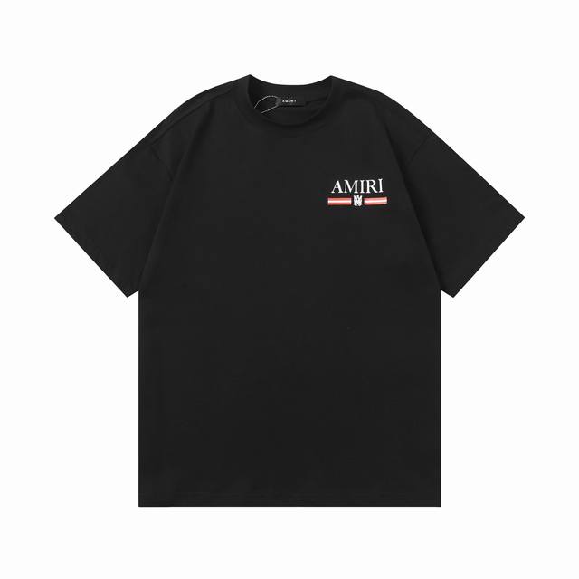 Style number: T002 Amiri 2025Ss new spring and summer pure cotton 280G double ya