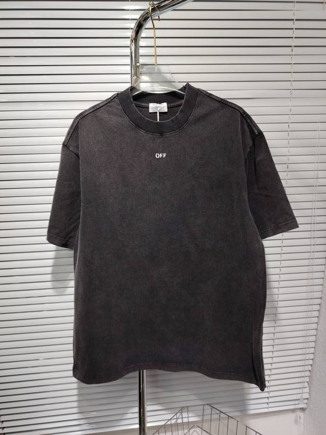 Style number: K0099 Off- White 2025Ss new spring and summer pure cotton 300G dou