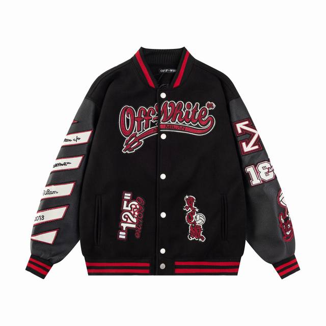 Model No. S25 Off-White AC Milan joint autumn and winter new uses heavy dragon a