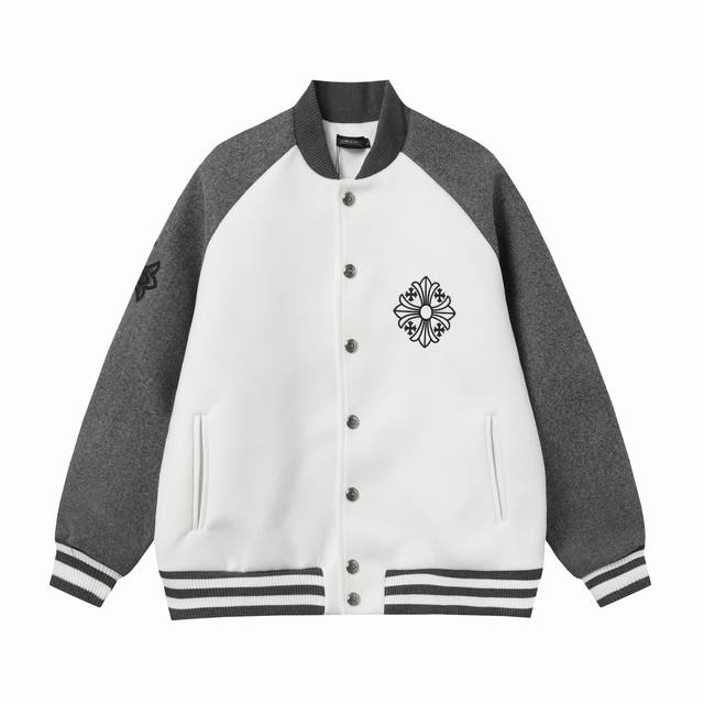 Style A111 Ch Chrome Hearts Ss catwalk baseball jacket It took a month to order