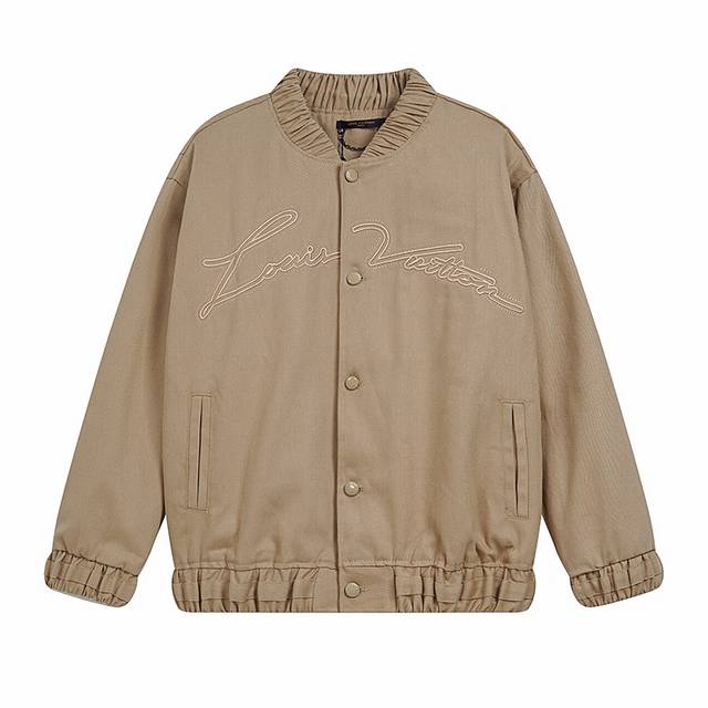 Style S09 1V24Ss New Embroidered Jacket Waisted Jacket Made of Lightweight Twill
