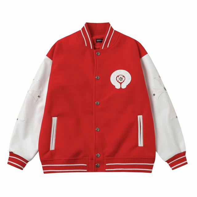 D68 Ch Chrome Hearts Ss catwalk baseball jacket jacket It took a month to order