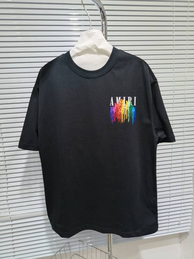 Style number: T012 Amiri 2025Ss new spring and summer pure cotton 280G double ya