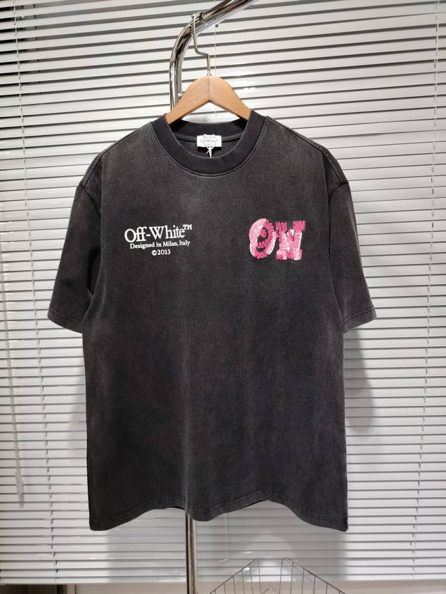 Style number: K6666 Off- White 2025Ss new spring and summer pure cotton 280G dou