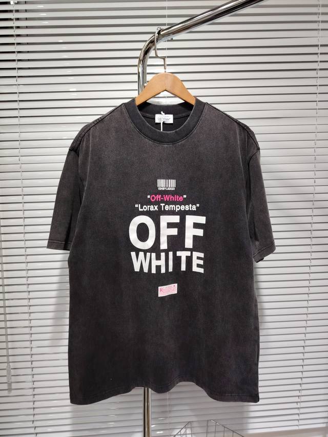 Style number: K8888 Off- White 2025Ss new spring and summer pure cotton 280G dou
