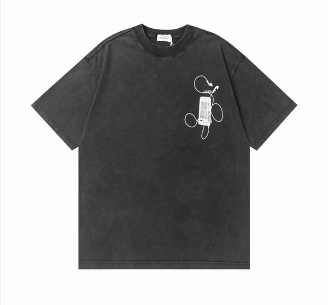Style number: K3366 Off- White 2025Ss new spring and summer pure cotton 280G dou