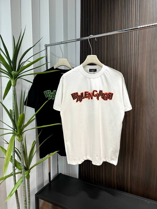Paris 2025Ss spring and summer new short-sleeved cotton plain fabric to create t