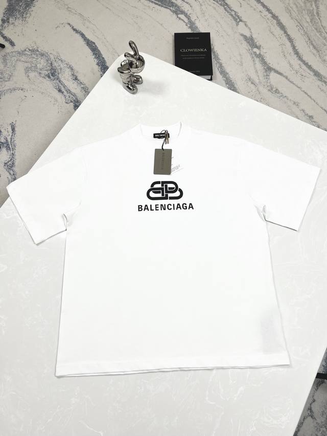 High version Balenciaga - Balenciaga - Classic lock print short-sleeved T-shirt