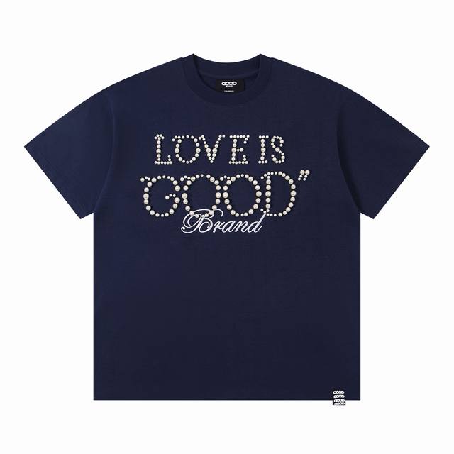 Pure original matching Goodbrand Loveisgood multi-color pearl slogan fashion hig