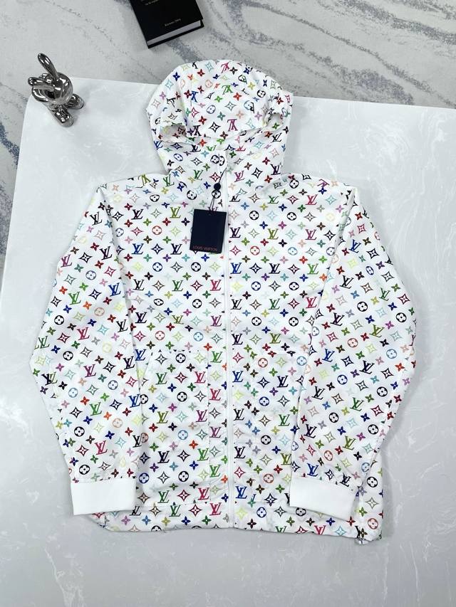 high version Louis Vuitton-Louis Vuitton-25Ss printed sun protection clothing fu