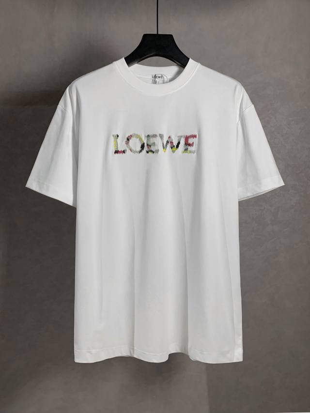 5593# High quality Loew's new series of oil painting embroidery round neck short