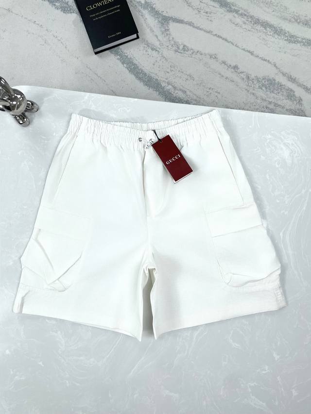High version Gucci-Gucci-25Ss new multi-pocket work shorts Size:Xs-L