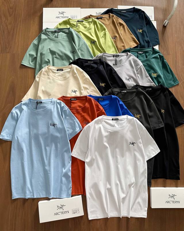 High version 14 colors The ceiling of solid color bird T-shirts Arc'teryx's new