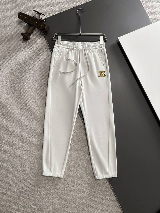 Next-day delivery Lv 2025 spring and summer new elastic casual pants, thin coun