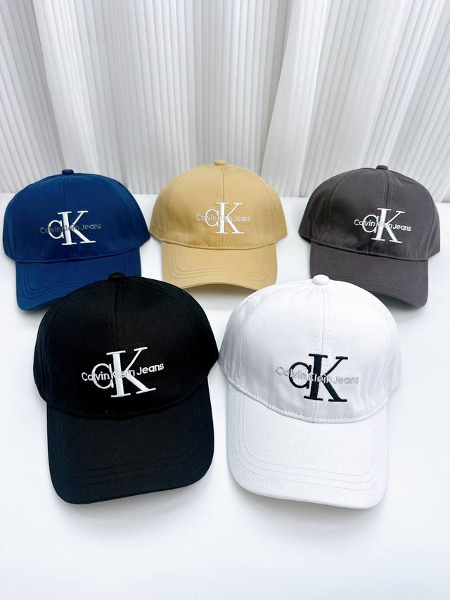 Calvin Klein Ck new letter embroidered baseball cap double row high density embr