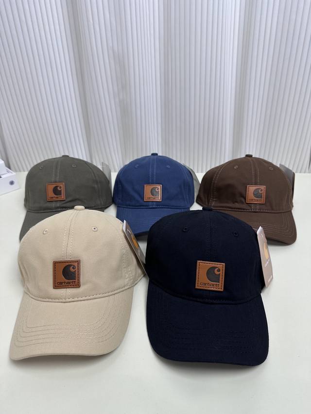 Carhartt classic small square leather label baseball cap Japanese fashion brand'