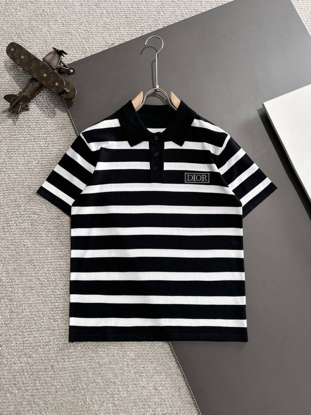 Next-day delivery High-quality Dior 2025 Spring/Summer new men's lapel short-sl