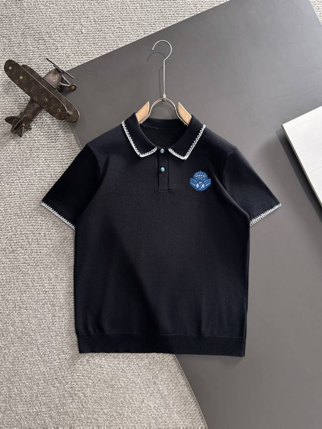 Next-day delivery High-quality Lv 2025 Spring and Summer new men's lapel short-