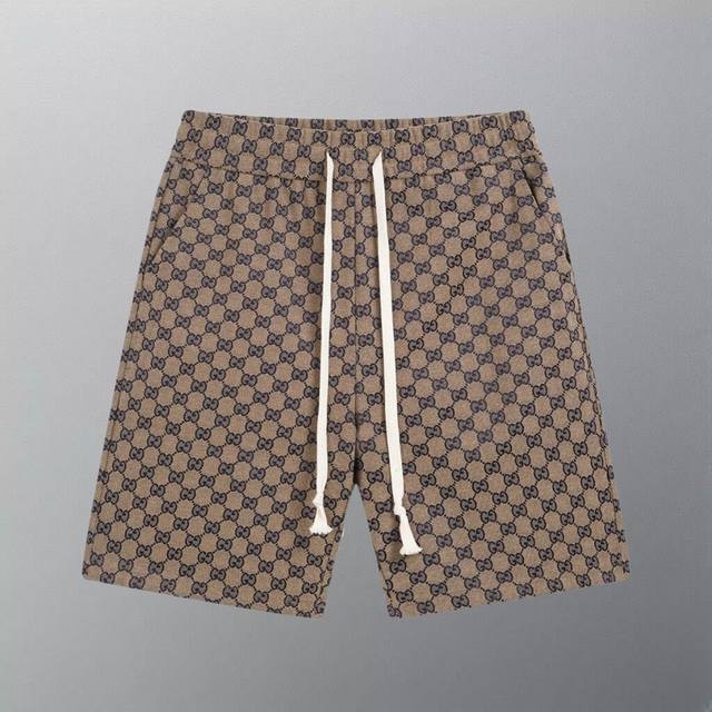 high version Gucci new full print jacquard shorts counter synchronization fabri
