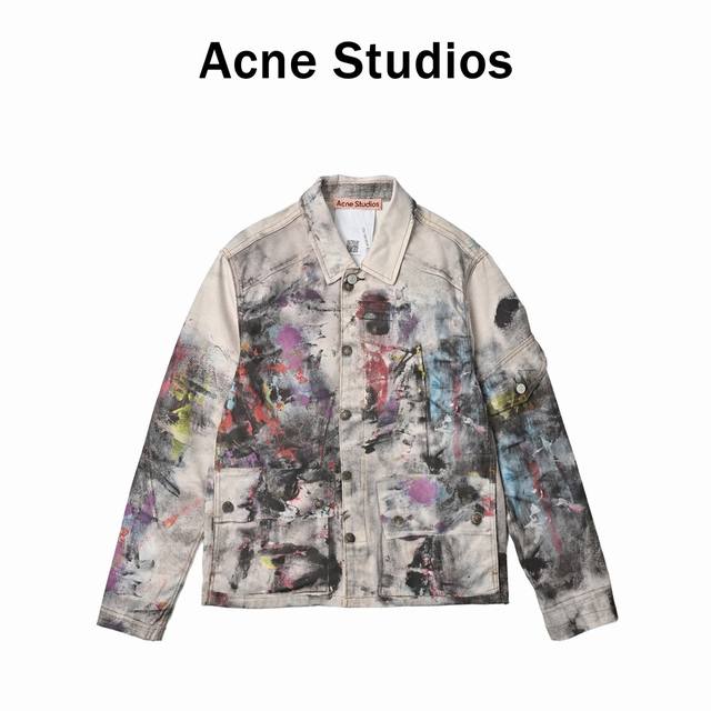 Acne Stuidios ink-splashed suit jacket was originally purchased for 7,000. It is