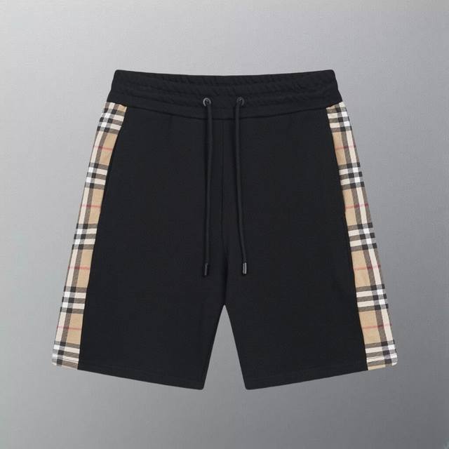 High version Bbr 2025 summer classic plaid color matching casual shorts counter