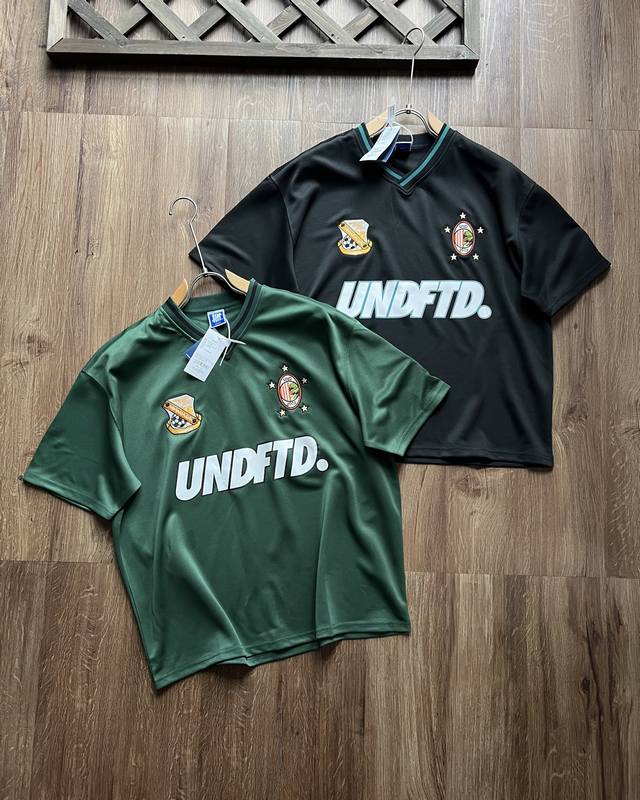 Undefeated Ss25 Five-bar Logo Sports Logo Pattern Short-sleeved Football Club Je