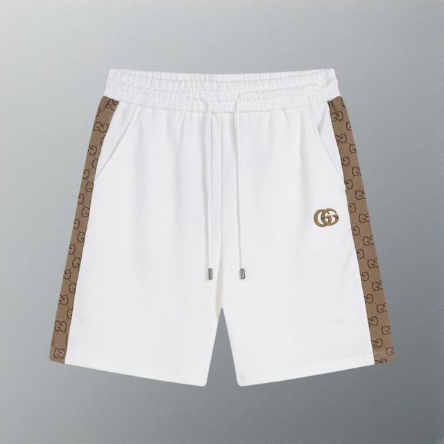 High version Guccl Ss new knitted shorts, custom fabrics, jacquard knitting tec