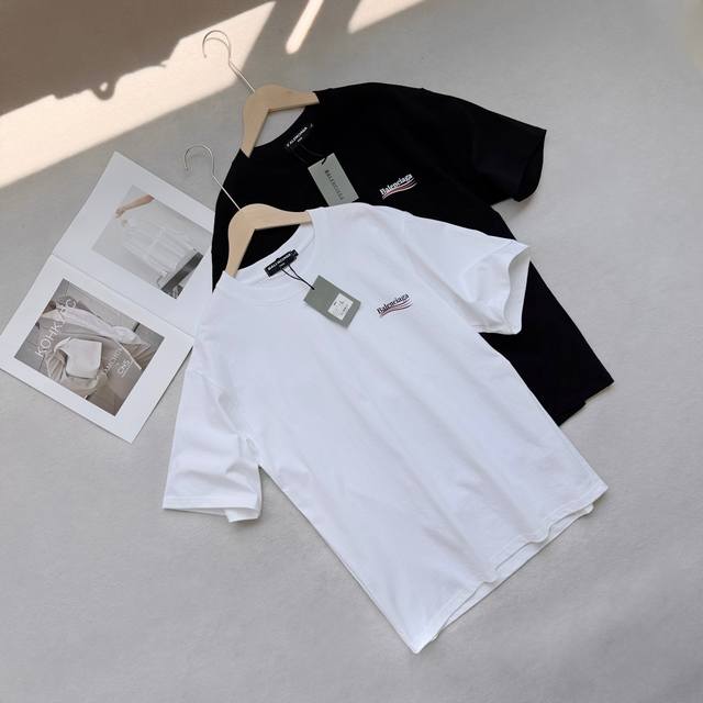 Balenciaga Parisian family short-sleeved T-shirt with big letters on the back, u