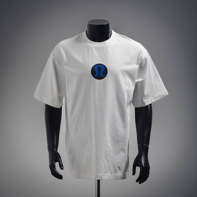 Lululemon Lulu circle letter logo print round neck short sleeve T-shirt The vers
