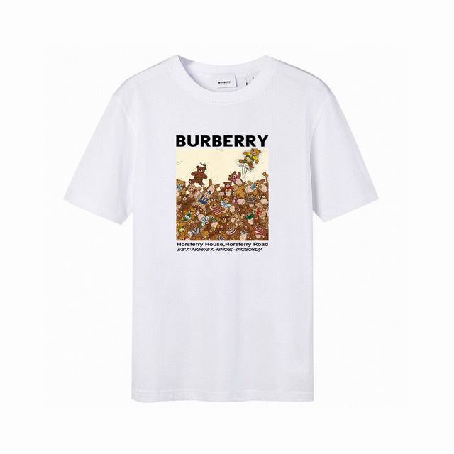 Burberry Burberry Bear short-sleeved T-shirt. High version, trendy high street c