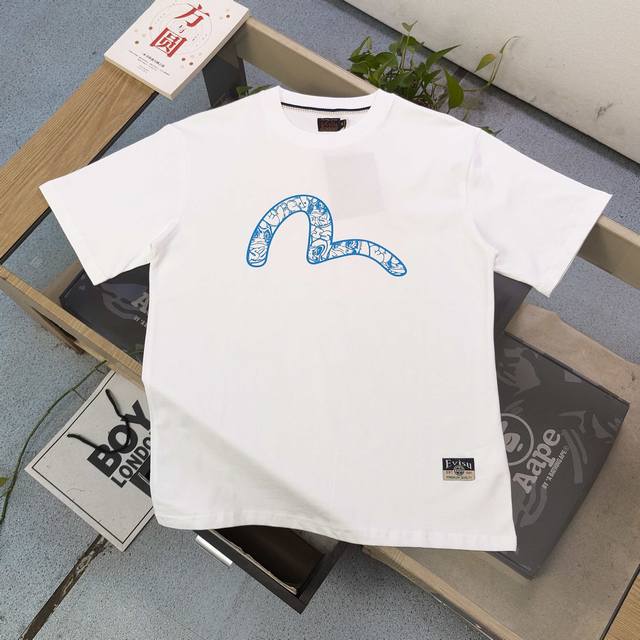 Style number: Ws24104 High version 2025 new Evisu Fushen Seagull Tumbler patter