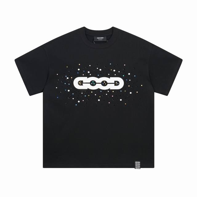 Style number: G2606 Good silicone colored diamond round neck short sleeves Good
