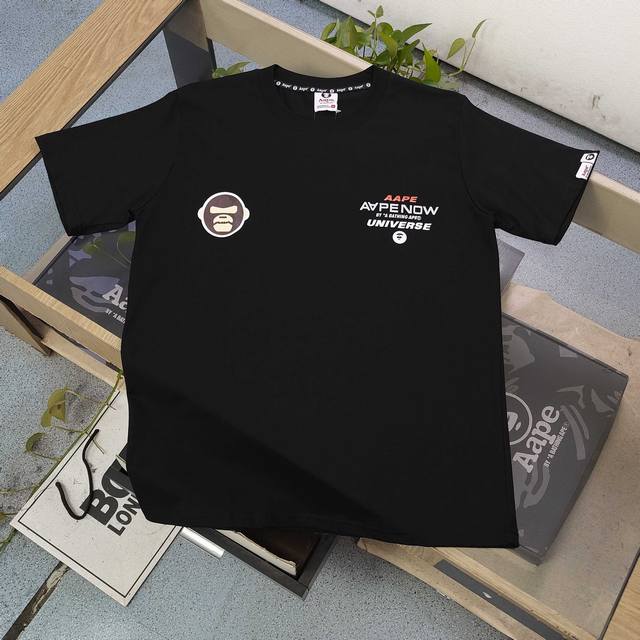 Style number: A635 High version 2025 new Aape ape face reflective letter patter