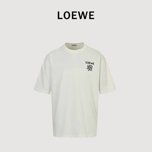 Loewe X On 25Ss Loewe small logo short-sleeved T-shirt The fabric is made of cus