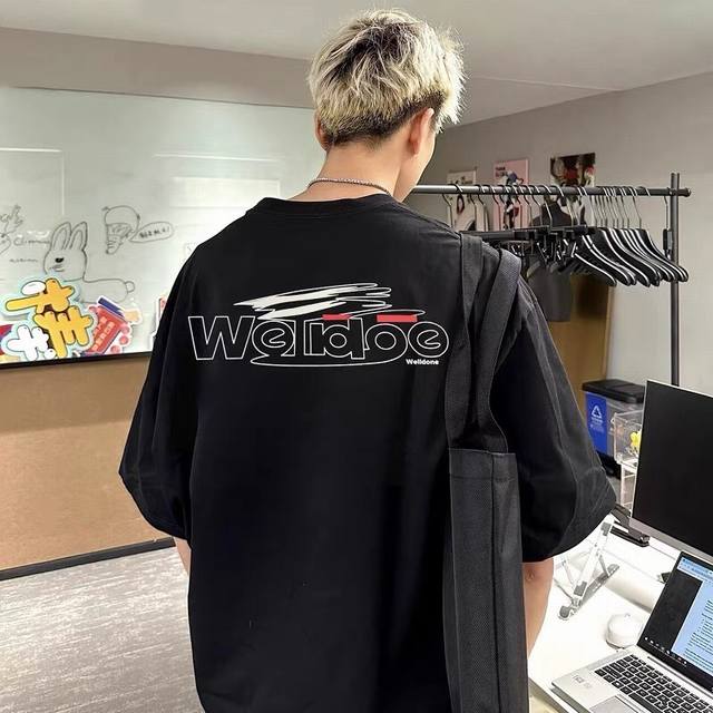 G2631# We11Done -25Ss new graffiti Haichao brand printed short-sleeved T-shirt f