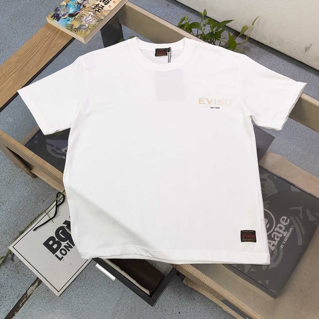 Style number: F684 2025 new Evisu Fushen Red-crowned Crane pattern Logo letter