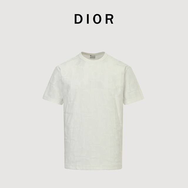 Dior 25Ss All-over monogram jacquard short sleeves Dior's new T-shirt is a new p