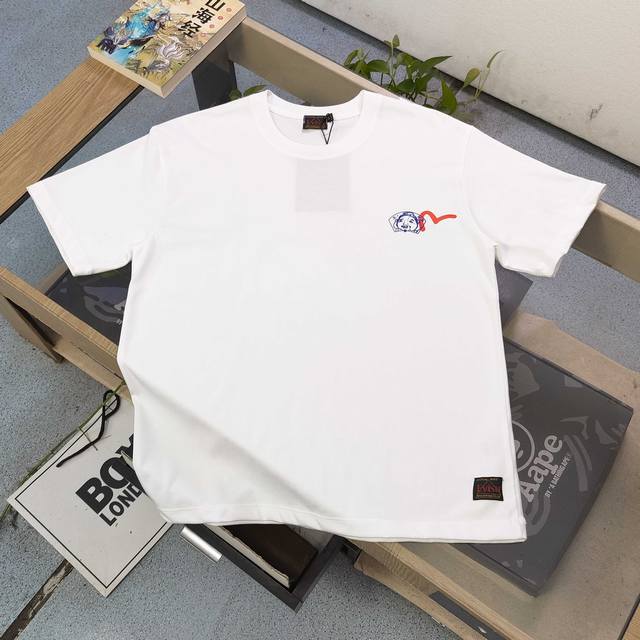 Style number: F685 2025 new Evisu Fushen Buddha head smiley face pattern Logo l