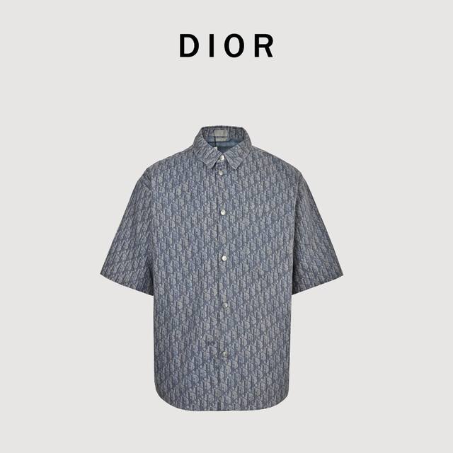 Dior Cd twill full print short-sleeved shirt authentic 20553 purchased, customiz