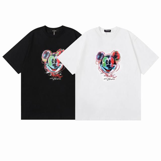 G2619# We11Done -25Ss new colorful Mickey print short-sleeved T-shirt for men an