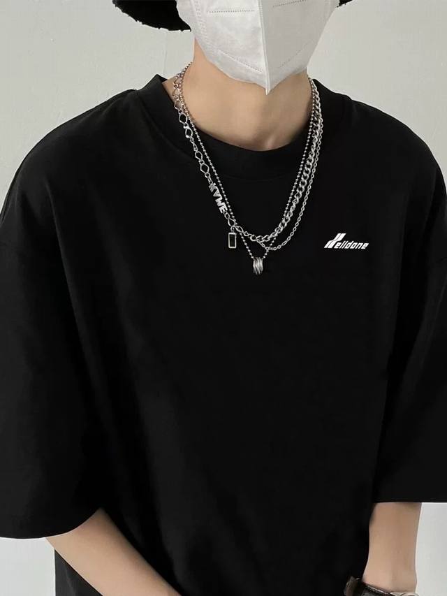 G2688# We11Done -25Ss new Logo letter print short-sleeved T-shirt for men and wo